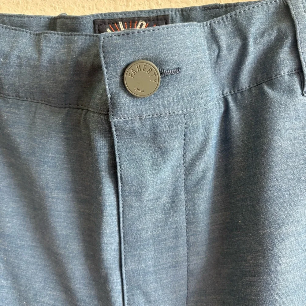 Faherty Blue All Day Shorts Size 38